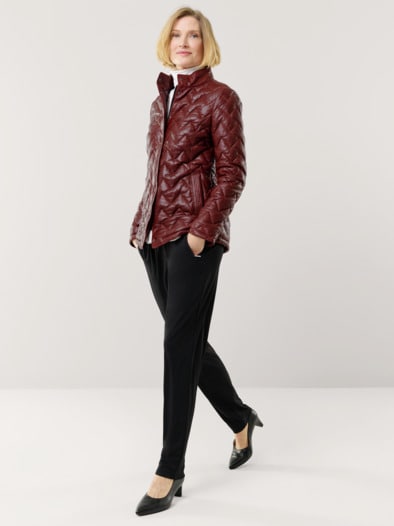 Lammnappa Jacke Sandwichstepp Chianti