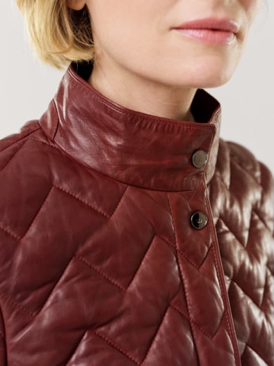 Lammnappa Jacke Sandwichstepp Chianti