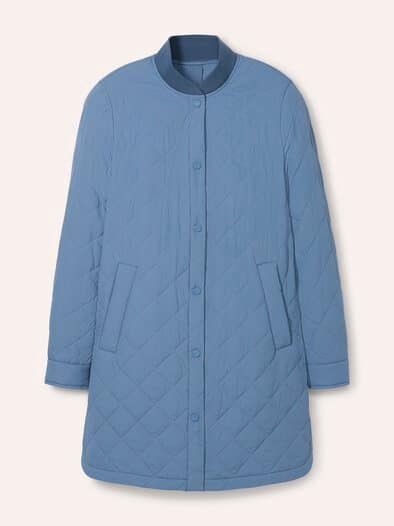 Wasserdichter Mantel mit Steppmantel innen Smokey Blue