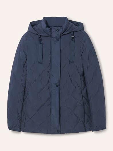 Leichte Steppjacke mit Rautenmuster ohne Nähte Nachtblau