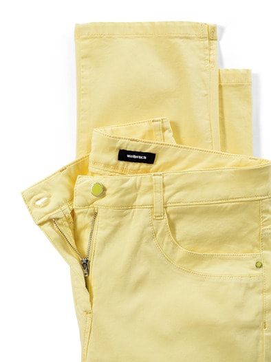 Baumwoll-Capri Supersoft Zartgelb