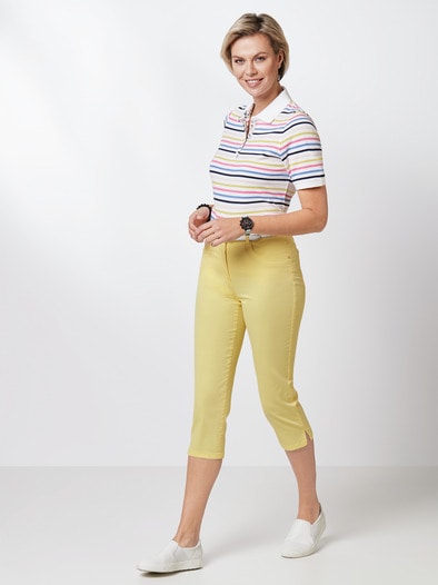Baumwoll-Capri Supersoft Zartgelb