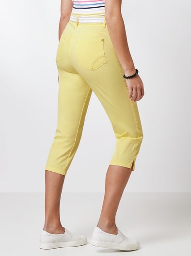 Baumwoll-Capri Supersoft Zartgelb