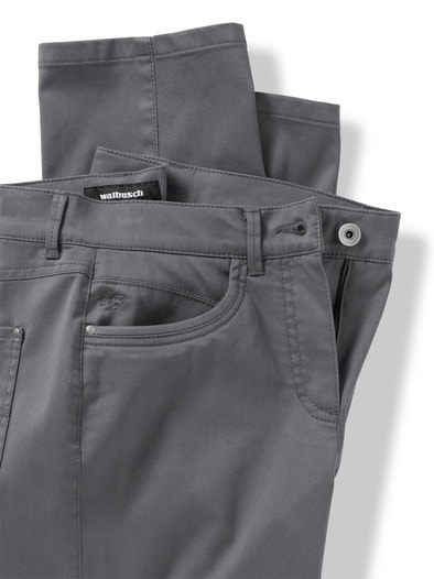 Extraglatt Baumwollhose Anthrazit