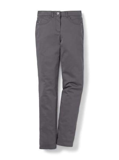 Extraglatt Baumwollhose Anthrazit