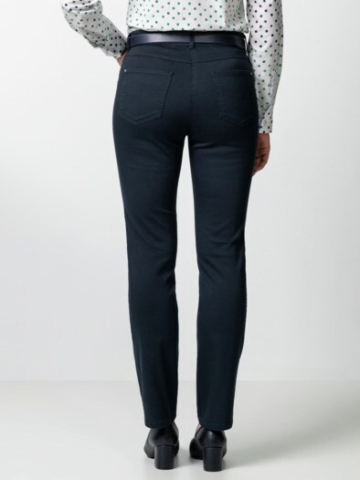 Extraglatt Baumwollhose Feminine F Nachtblau