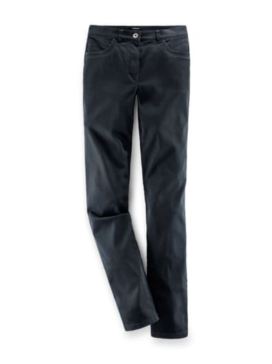 Extraglatt Baumwollhose Feminine F Nachtblau