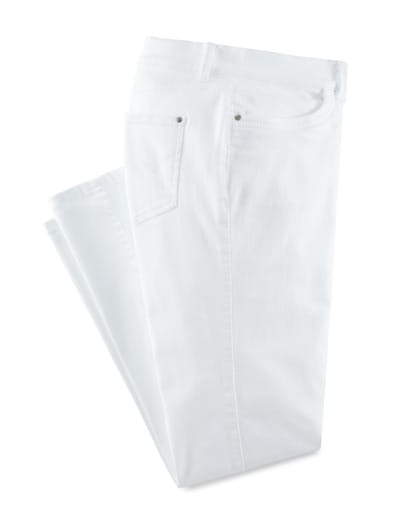 Extraglatt Baumwollhose Feminine F Weiß