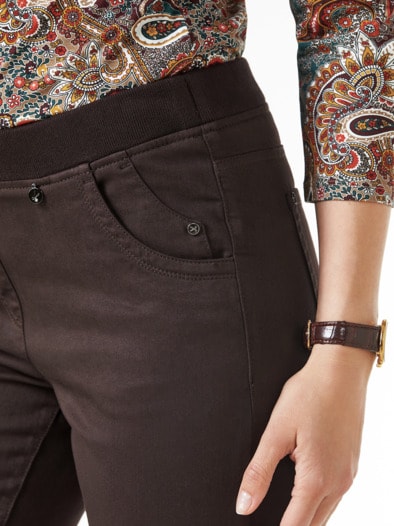 Schlupfhose Jerseybund Kaffeebraun
