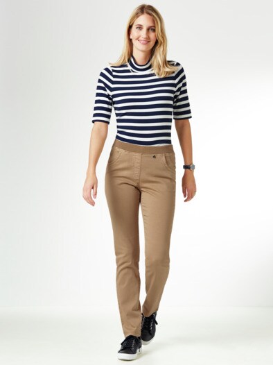 Schlupfhose Jerseybund Caramel