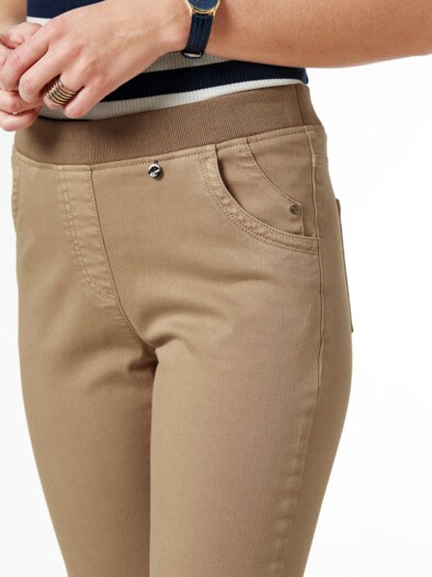 Schlupfhose Jerseybund Caramel