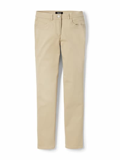 Extraglatt Baumwollhose  Slim Fit Safaribeige