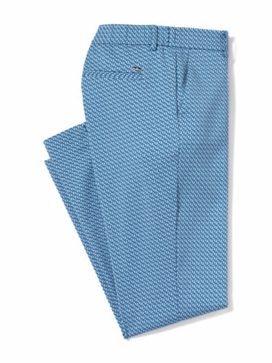 7/8-Jacquardhose Minimal Marine