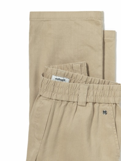 Softleinenmix-Hose Marlene Safaribeige