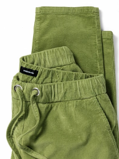 Cozy-Cord Jogpant Moosgrün
