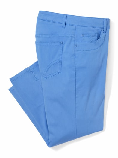 Baumwoll-Capri Supersoft Königsblau