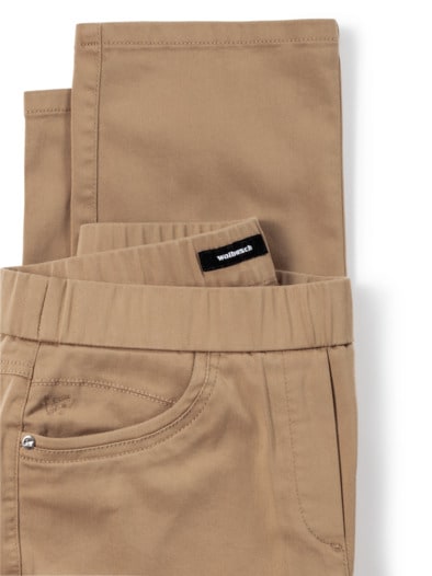 Thermo-Extraglatt Baumwollhose Caramel