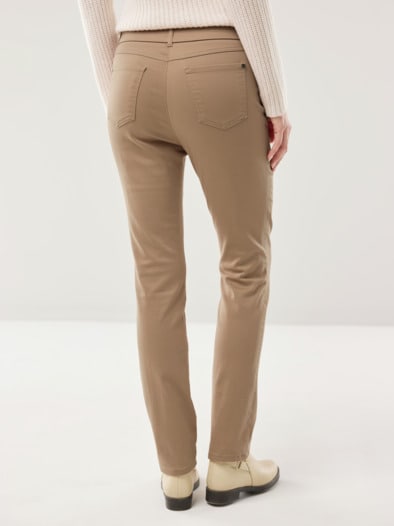 Thermo-Extraglatt Baumwollhose Caramel