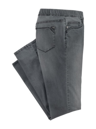 Yoga-Schlupfjeans Mid Grey