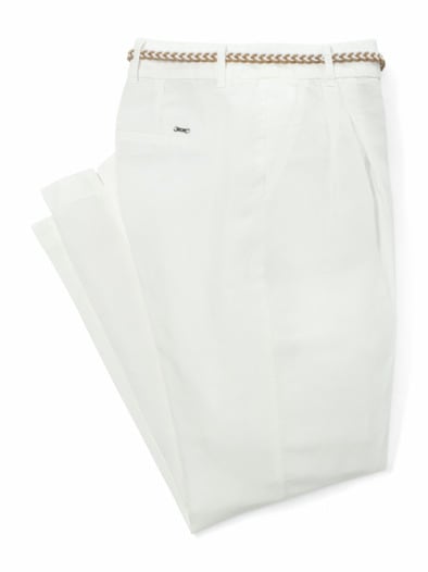 Leinenmix Chino Creme