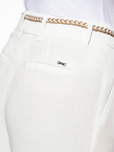 Leinenmix Bermudas Creme