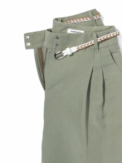 Leinenmix Bermudas Khaki