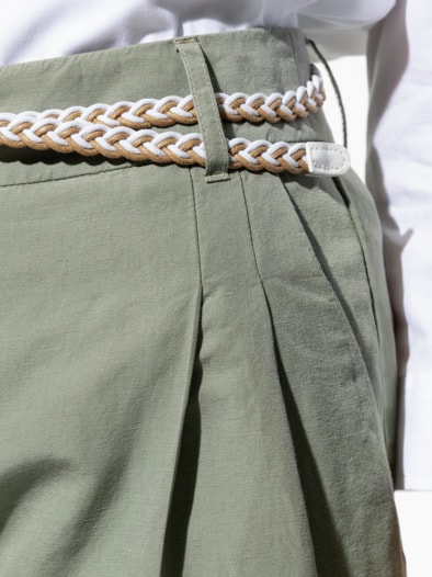 Leinenmix Bermudas Khaki