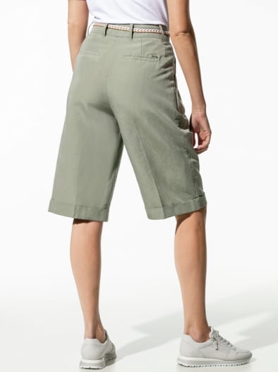 Leinenmix Bermudas Khaki