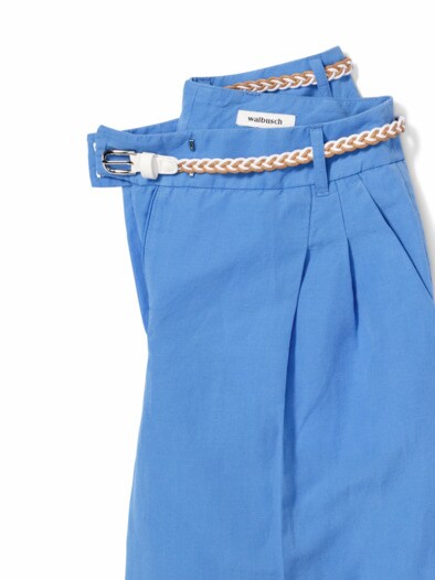 Leinenmix Bermudas Persischblau
