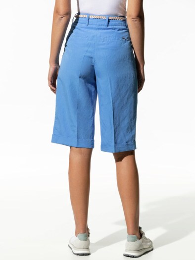 Leinenmix Bermudas Persischblau
