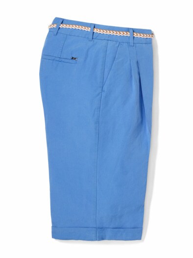 Leinenmix Bermudas Persischblau