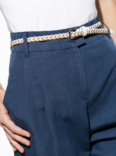 Leinenmix Bermudas Marine