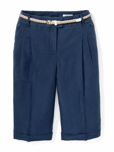 Leinenmix Bermudas Marine