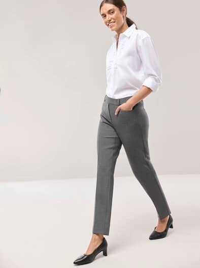Koffer-Schlupfhose Mittelgrau