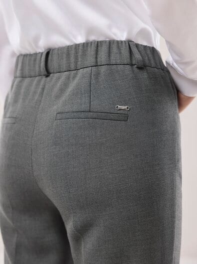 Koffer-Schlupfhose Mittelgrau
