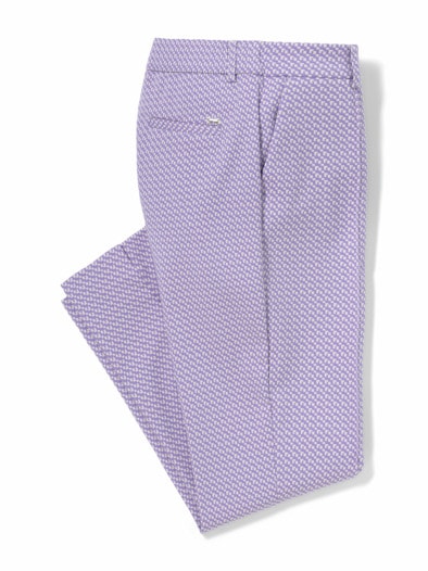 7/8-Jacquardhose Minimal Flieder/Lavendel