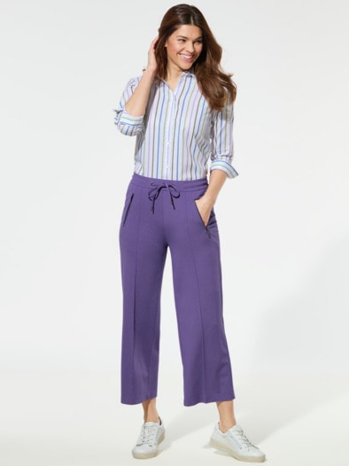 Jersey-Culotte Viskosa Lila