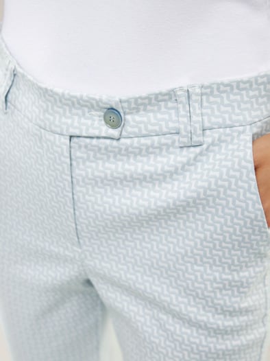 Kombi Jacquardhose Skyblue