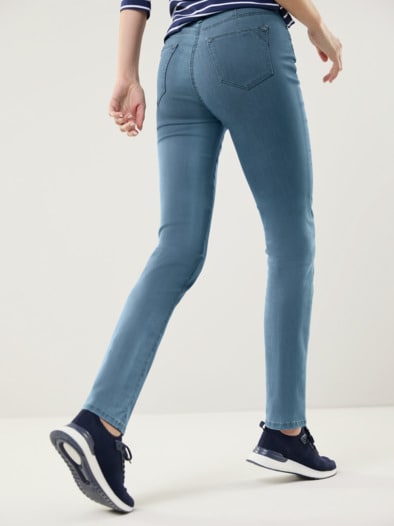 Yoga-Jeans Ultrastretch Slim Fit Mid Blue