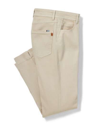 7/8-Jeans Slim-Effekt Sand