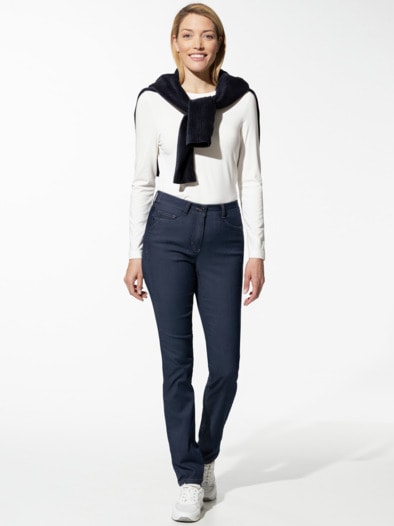 Thermo-Yoga-Jeans Ultrastretch Blue Stoned