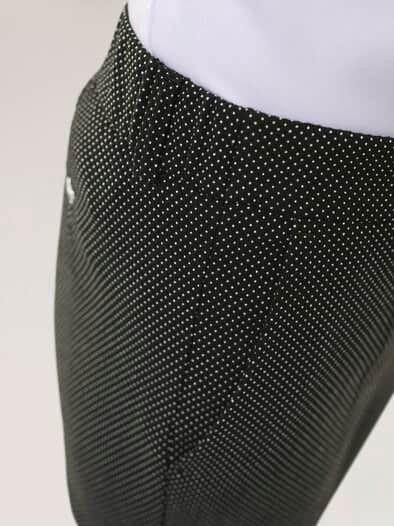 Kombihose aus Jacquardstoff Schwarz/Weiß