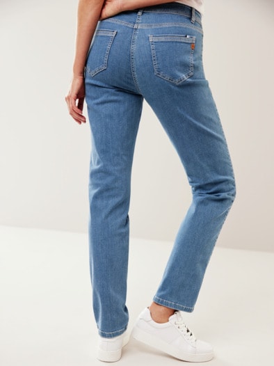 Passform-Jeans Feminine Fit Mid Blue