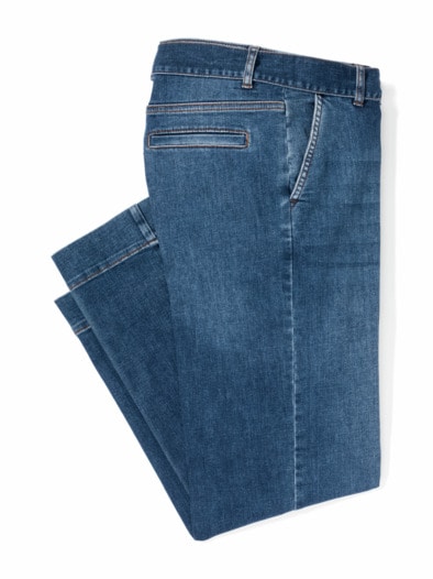 Culotte Chino-Jeans Blue Stoned