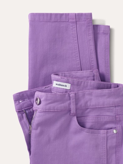 7/8-Baumwollhose Figurwunder Slim F Veilchen