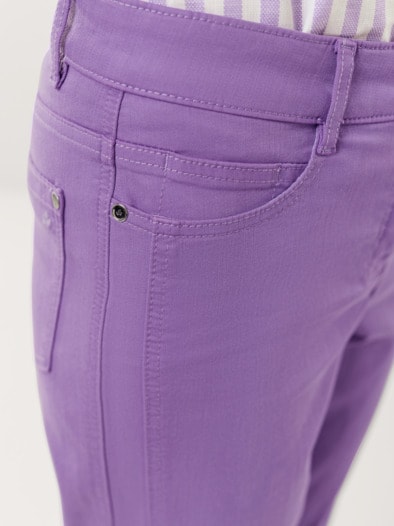 7/8-Baumwollhose Figurwunder Slim F Veilchen