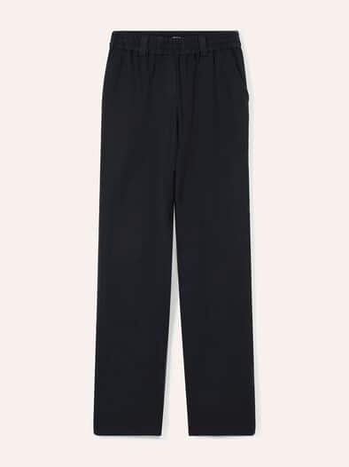 Softleinenmix-Hose Marlene Schwarz