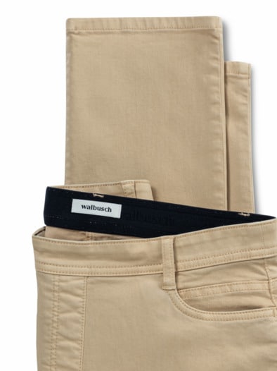 Five Pocket Schlupfhose Safaribeige
