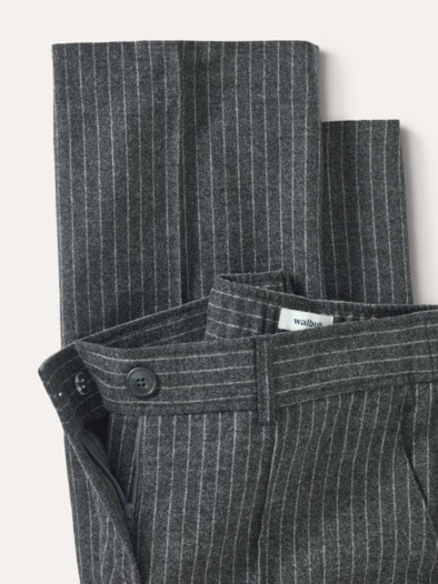 Premium Marlenehose Nadelstreifen Anthrazit