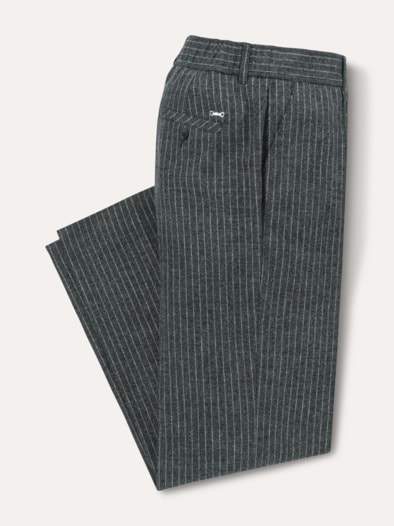 Premium Marlenehose Nadelstreifen Anthrazit
